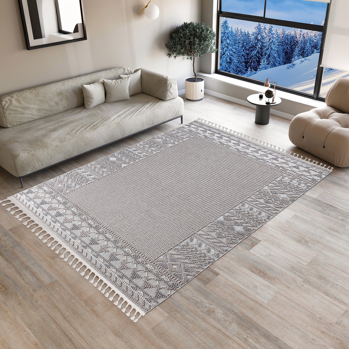Art Carpet Artbella Area Rug Collection, Beige - 7'6" x 10'