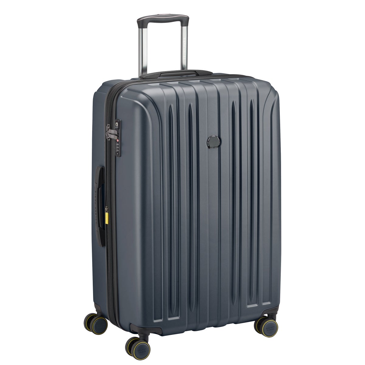 NEW - Delsey Paris Accelerate Grey 2-piece Hardside Spinner Luggage Set