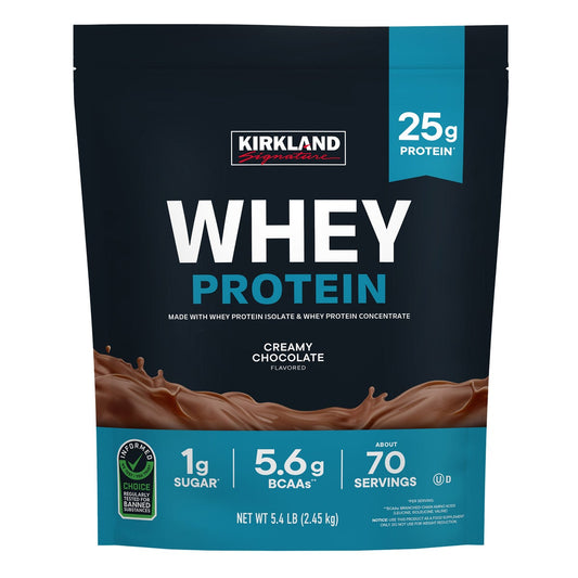 NEW - Kirkland Signature Whey Protein, Creamy Chocolate, 5.4lbs