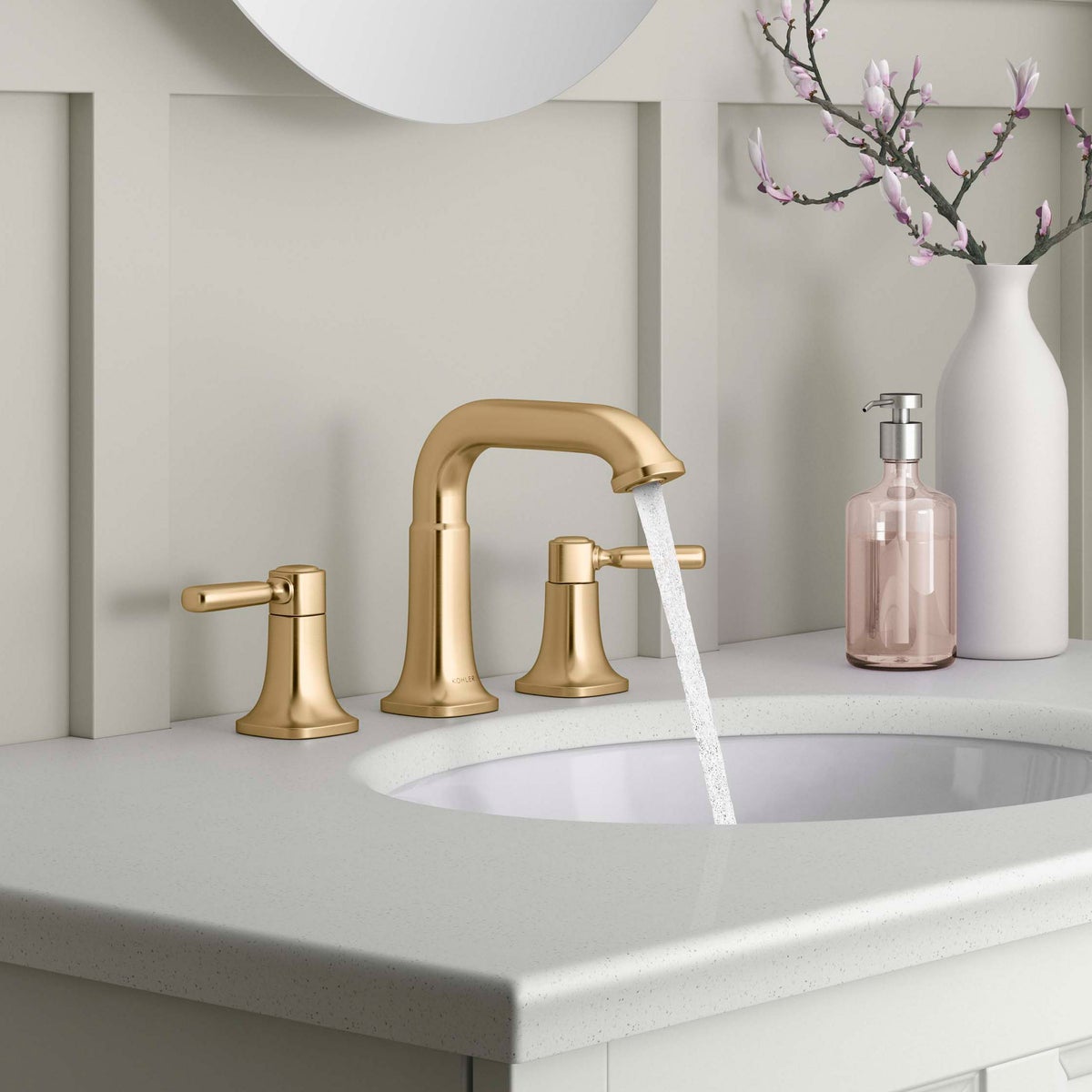 NEW - Kohler Terzet Widespread Bathroom Sink Faucet
