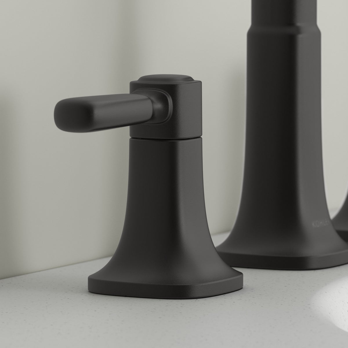 Matte Black - Kohler Terzet Widespread Bathroom Sink Faucet - Retail $125