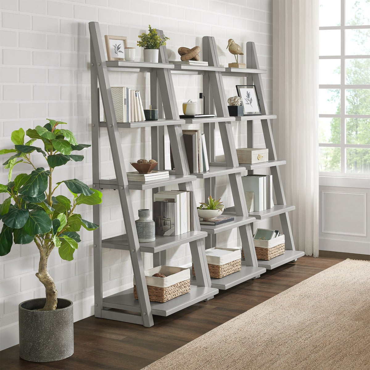 NEW - Kellen 72” Ladder Bookcase
