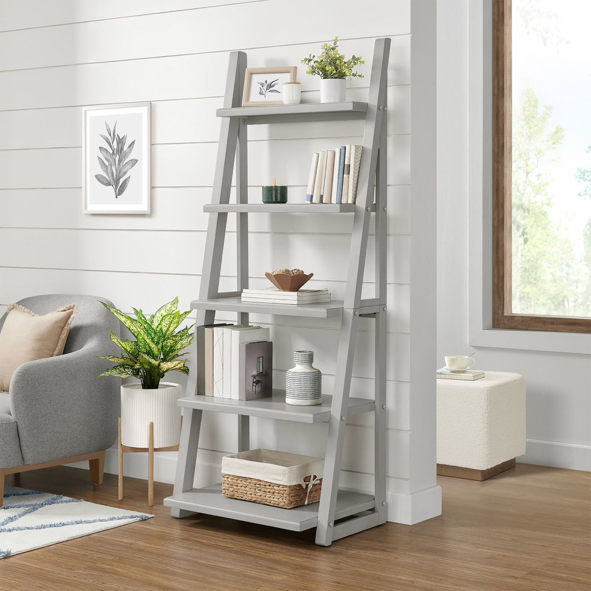NEW - Kellen 72” Ladder Bookcase
