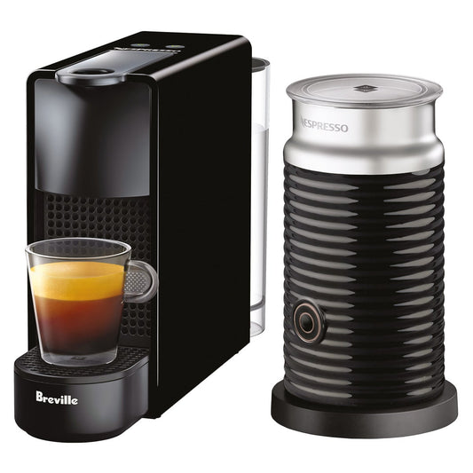 NEW - Nespresso Essenza Mini Espresso Machine by Breville, with Aeroccino Milk Frother - Retail $190