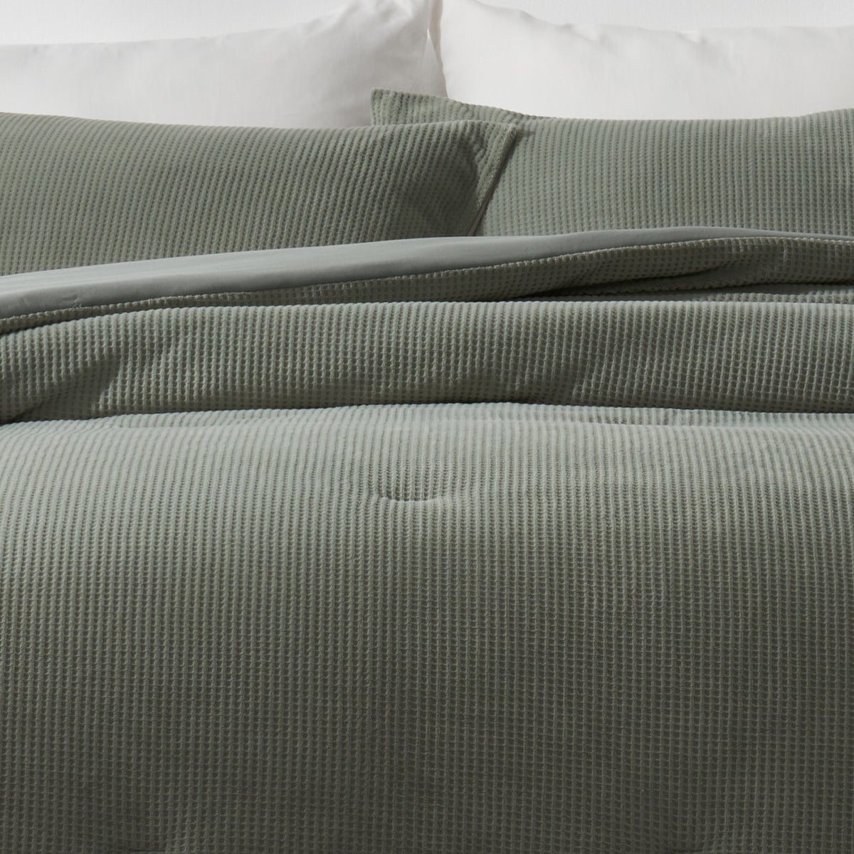 Evergrace Mini Waffle Plush Comforter 3-piece Set, KING