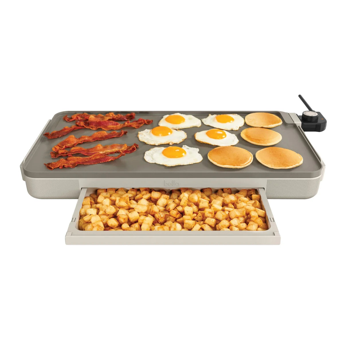 NEW - Costco - bella 12" x 22" XL Griddle with Warming Tray - Retail $39