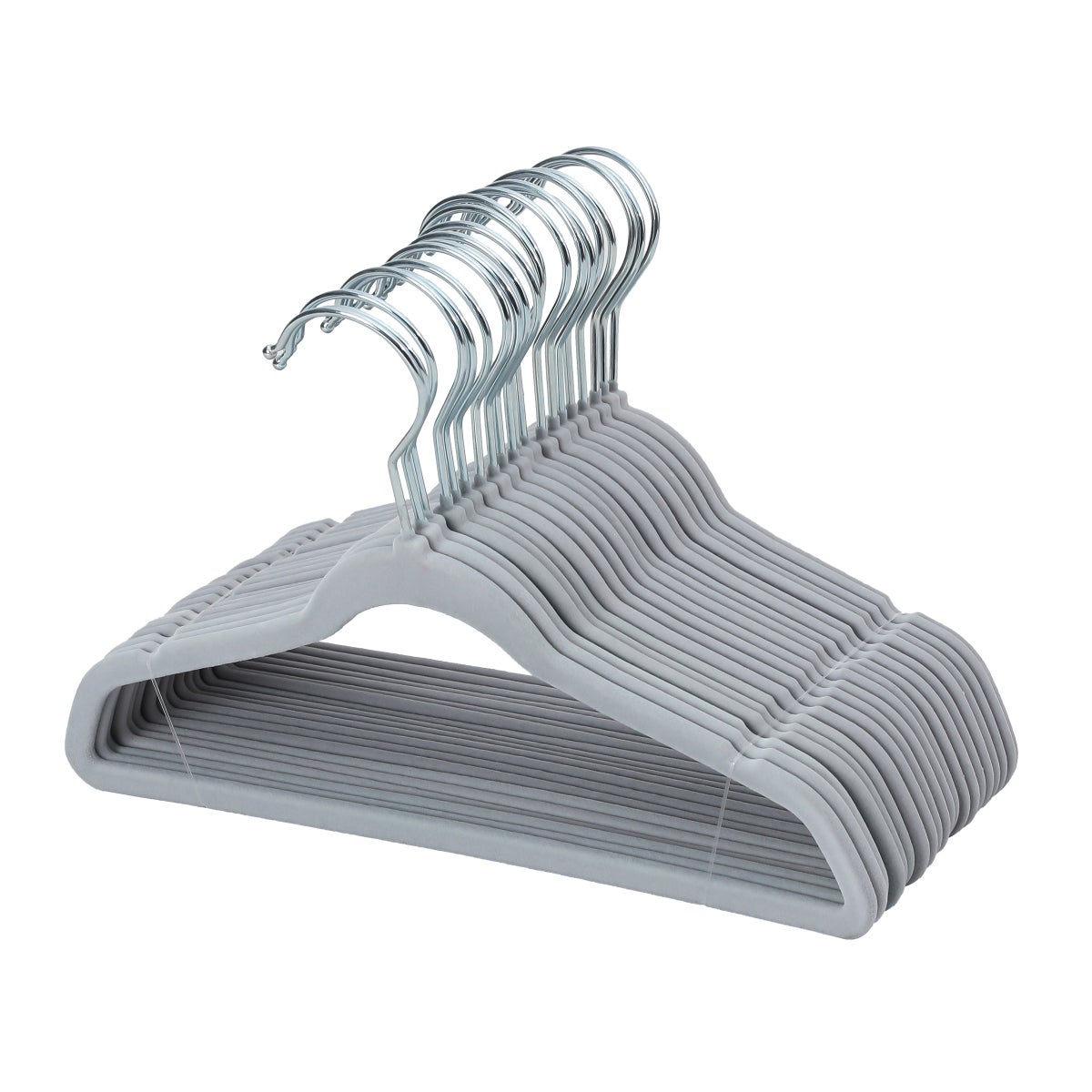 Flocked Kids Hangers, 60-pack