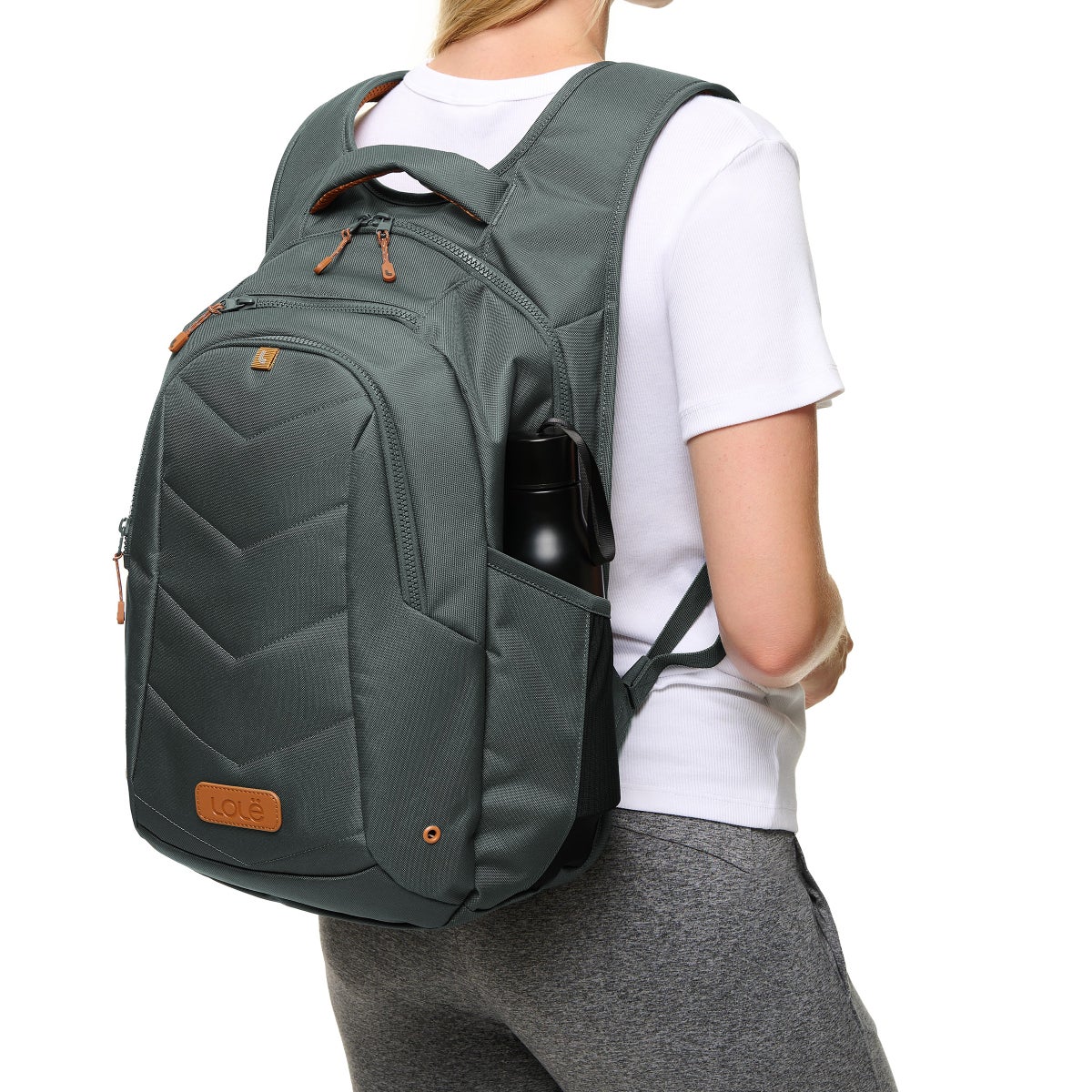 Lolë Quilted Laptop Backpack