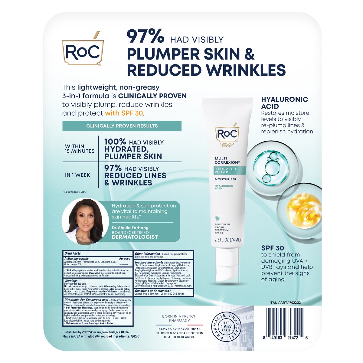 Roc Hydrate & Plump Moisturizer with SPF 30