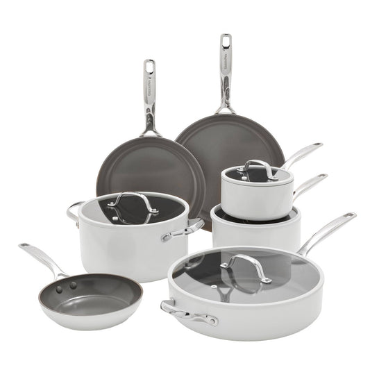 NEW - GreenPan Eras Ceramic Non-Stick 11-piece Cookware Set