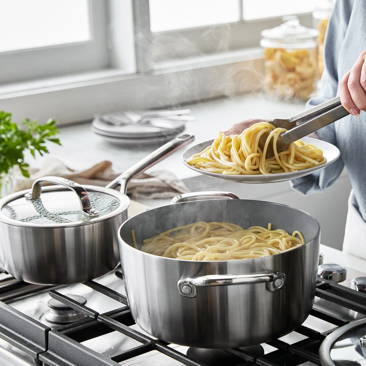 NEW - GreenPan GP3 Stainless Steel 11-piece Bundle