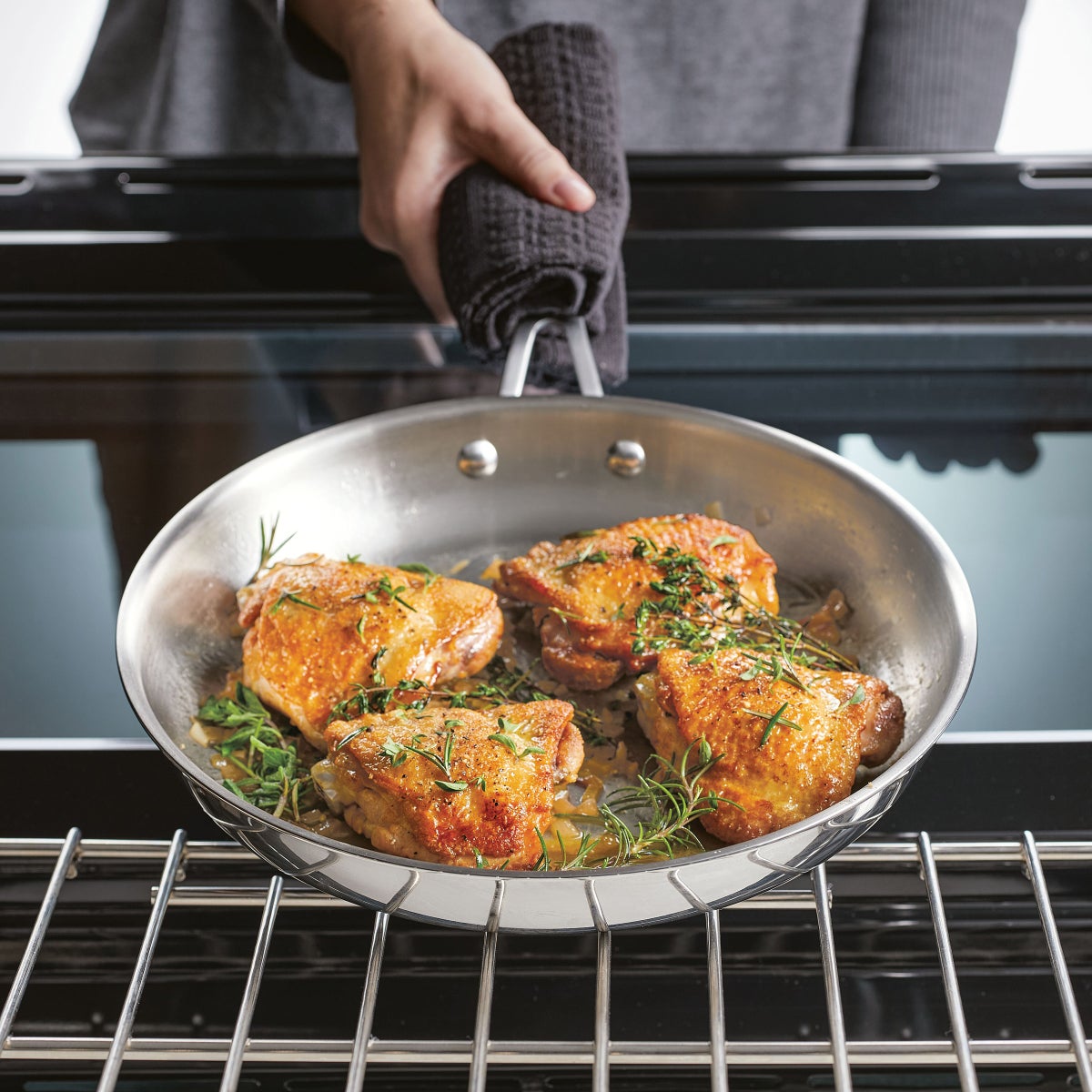 KitchenAid Tri-Ply Clad Stainless Steel 12-piece Cookware Set - Retail $240