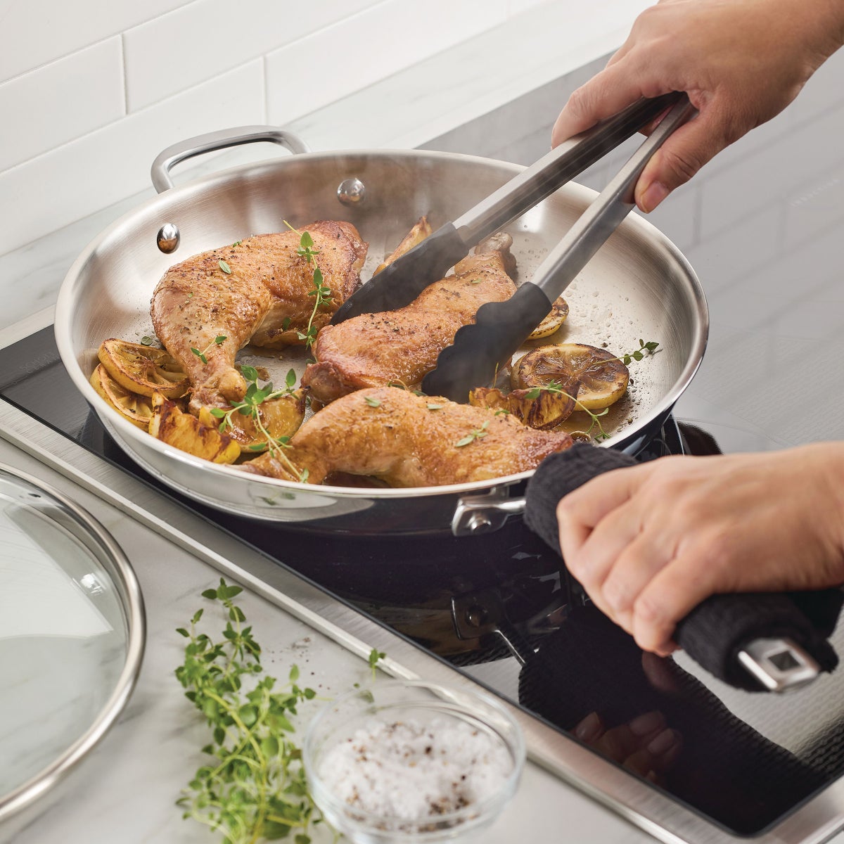 KitchenAid Tri-Ply Clad Stainless Steel 12-piece Cookware Set - Retail $240