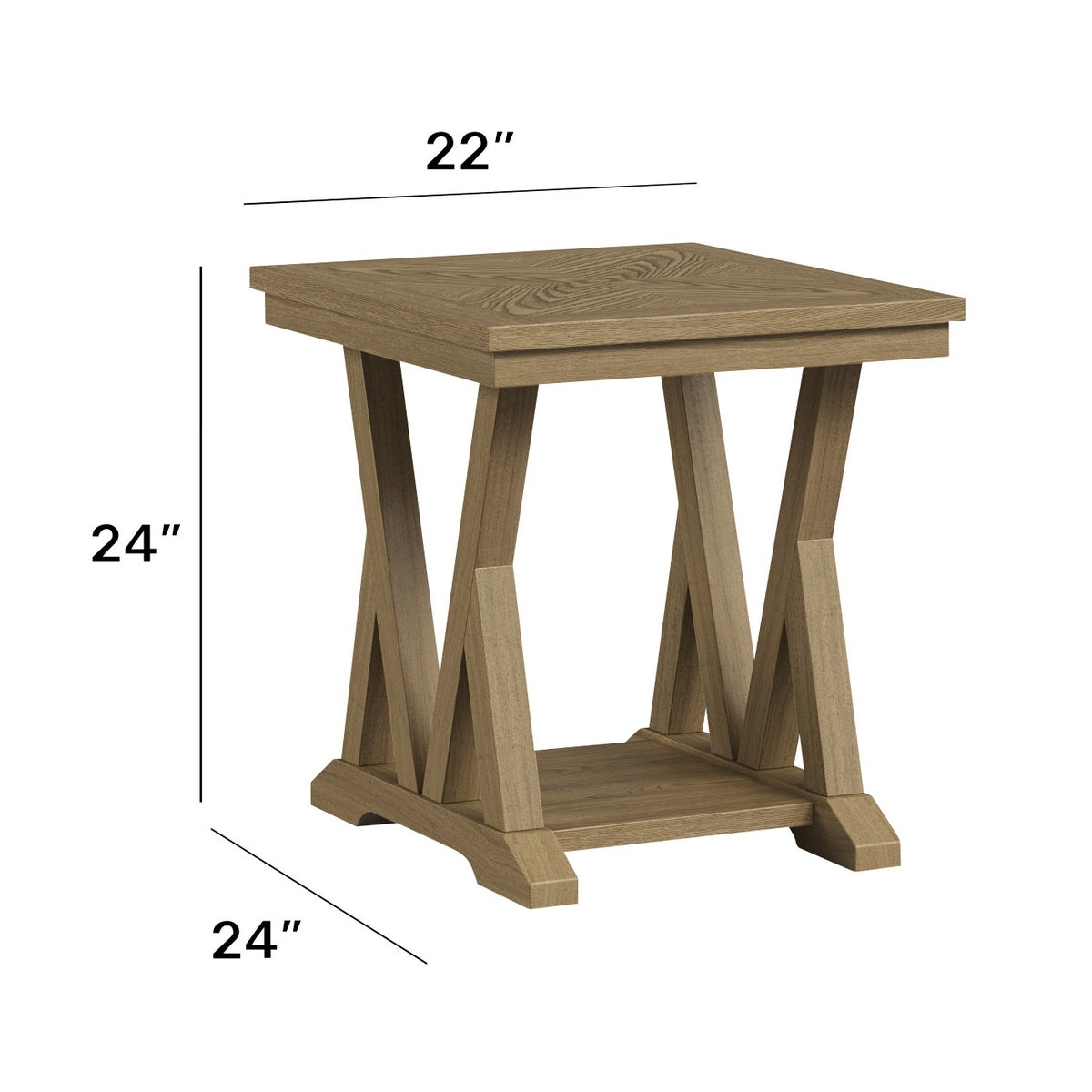 NEW - Flexsteel Maren Oak Occasional Table - Retail $230