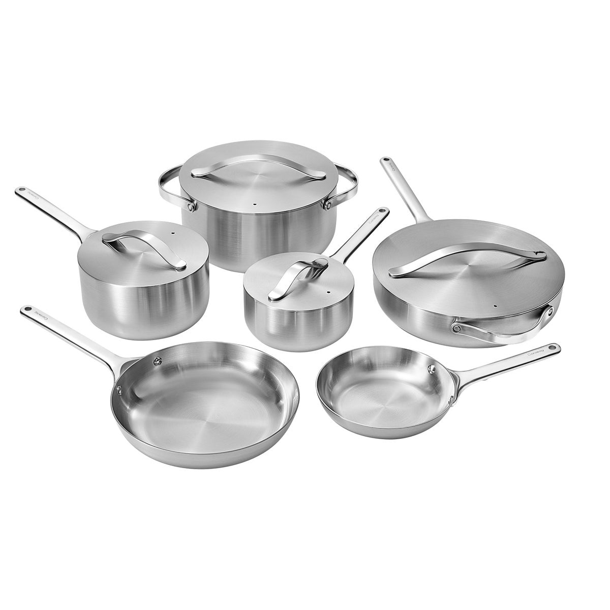 NEW - Caraway 5-ply Clad Stainless Steel 16-piece Cookware Set