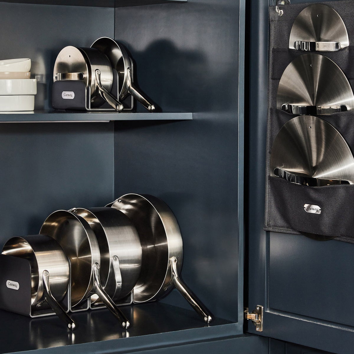 NEW - Caraway 5-ply Clad Stainless Steel 16-piece Cookware Set