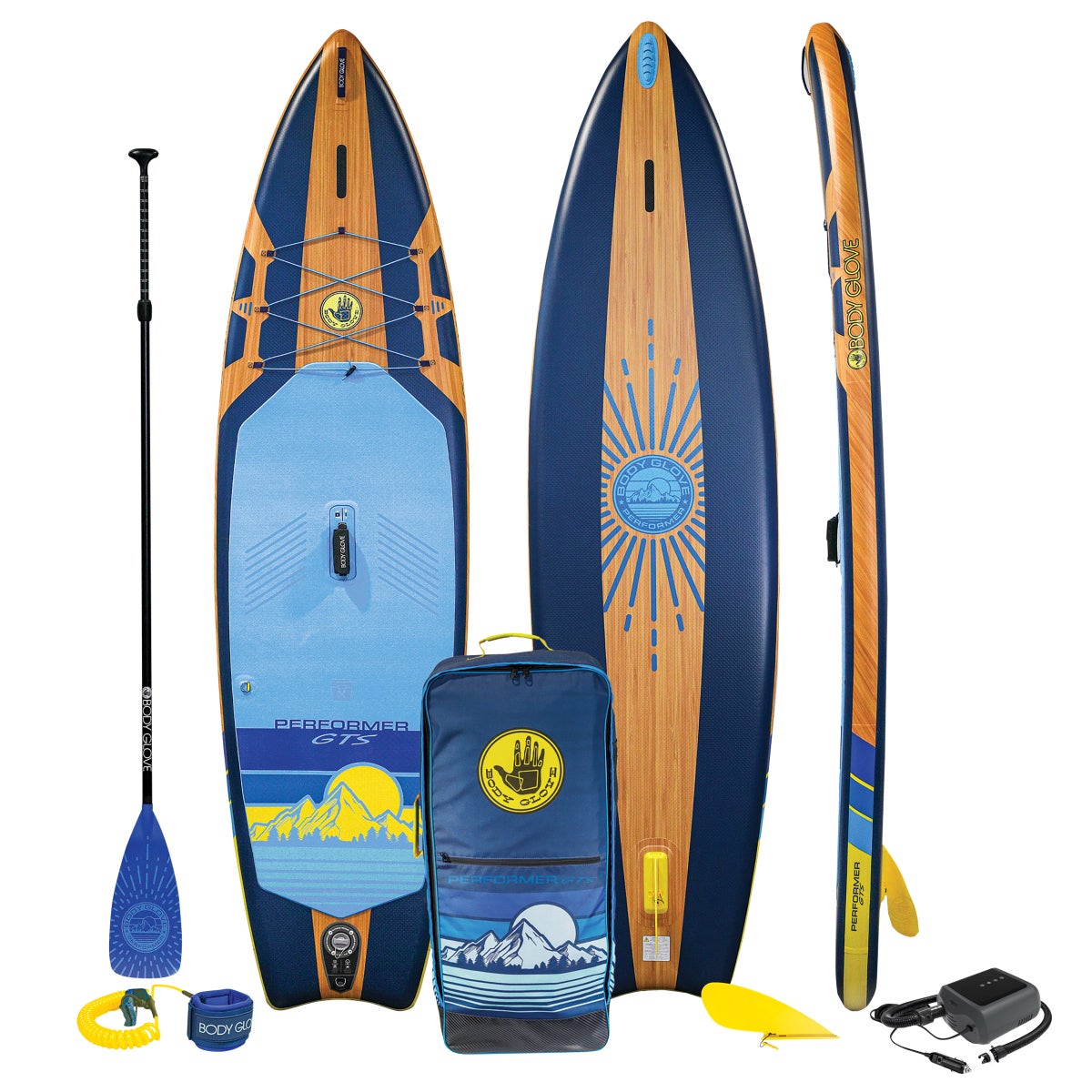 NEW - Body Glove Performer 11’ GTS Inflatable Paddle Board Package