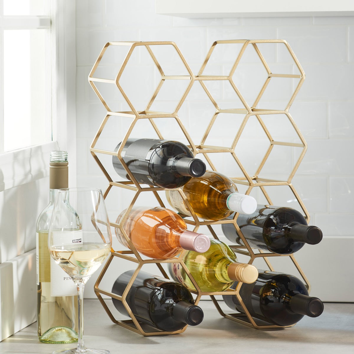 11 Bottle Wine Rack - Retail $20
