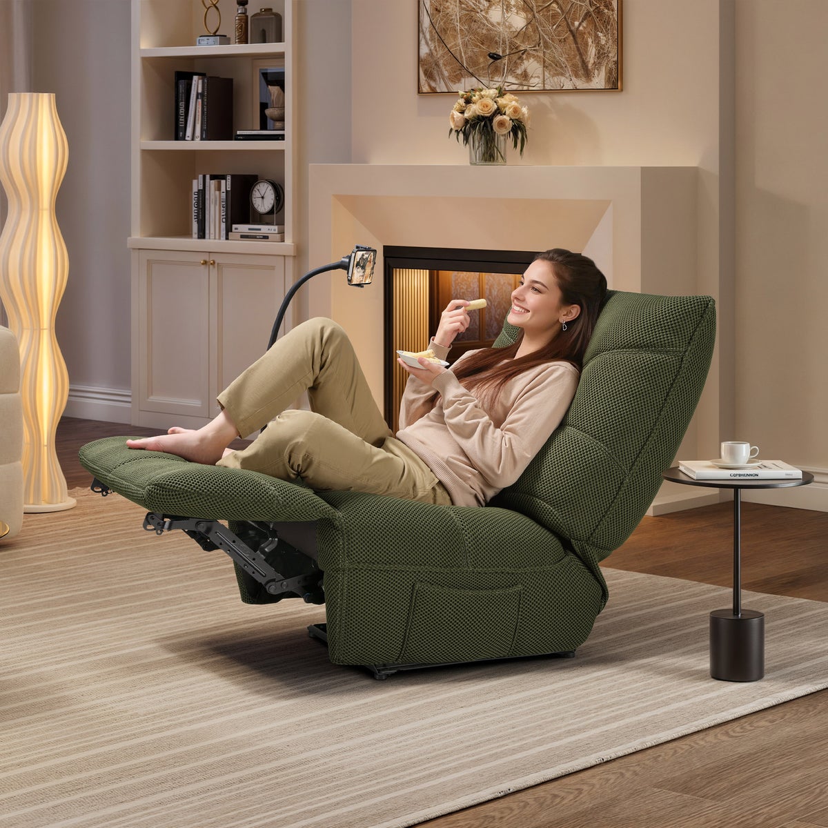 Eureka Ergonomic Lynx Power Recliner with Wireless Charging & USB - Retail $500