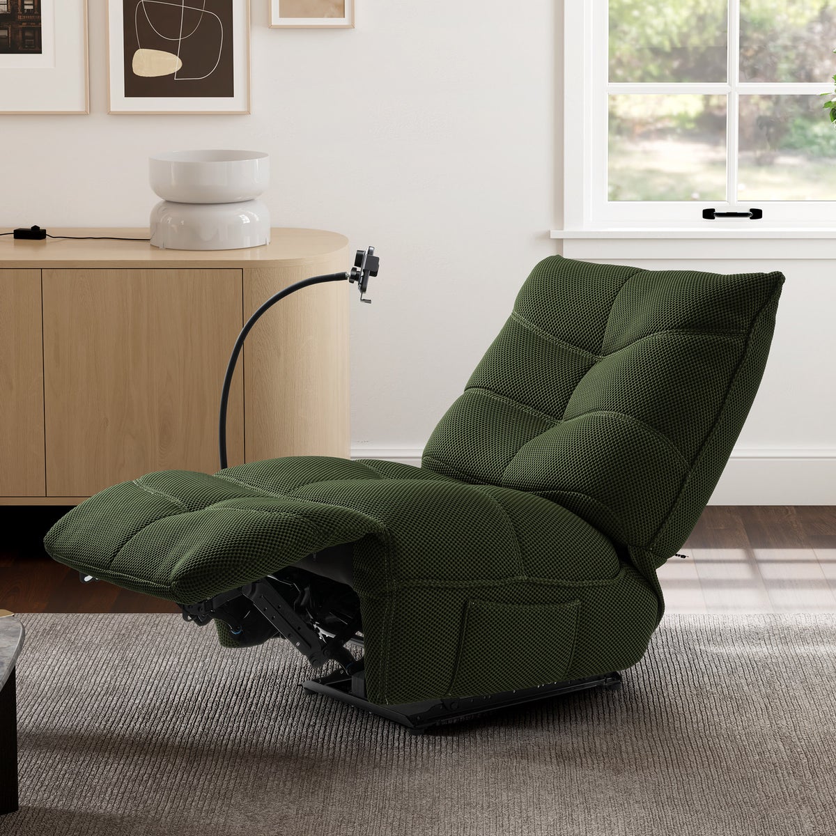 Eureka Ergonomic Lynx Power Recliner with Wireless Charging & USB - Retail $500