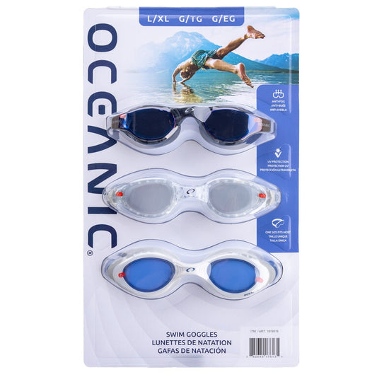 Oceanic Swim Goggles 3-Pack