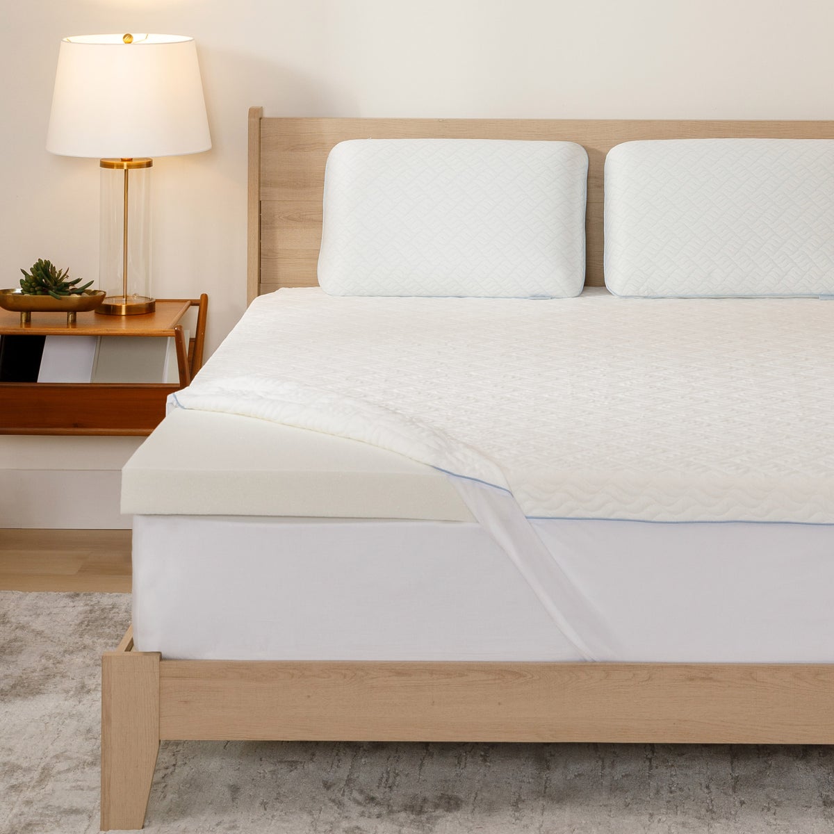 Serenity by Tempur-Pedic 3” Memory Foam Mattress Topper - Retail $150