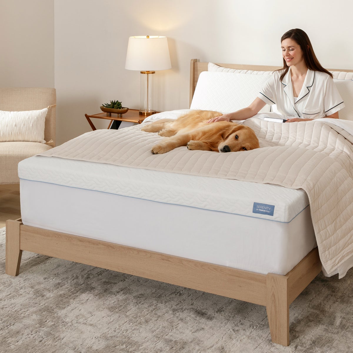 Serenity by Tempur-Pedic 3” Memory Foam Mattress Topper, Cali King
