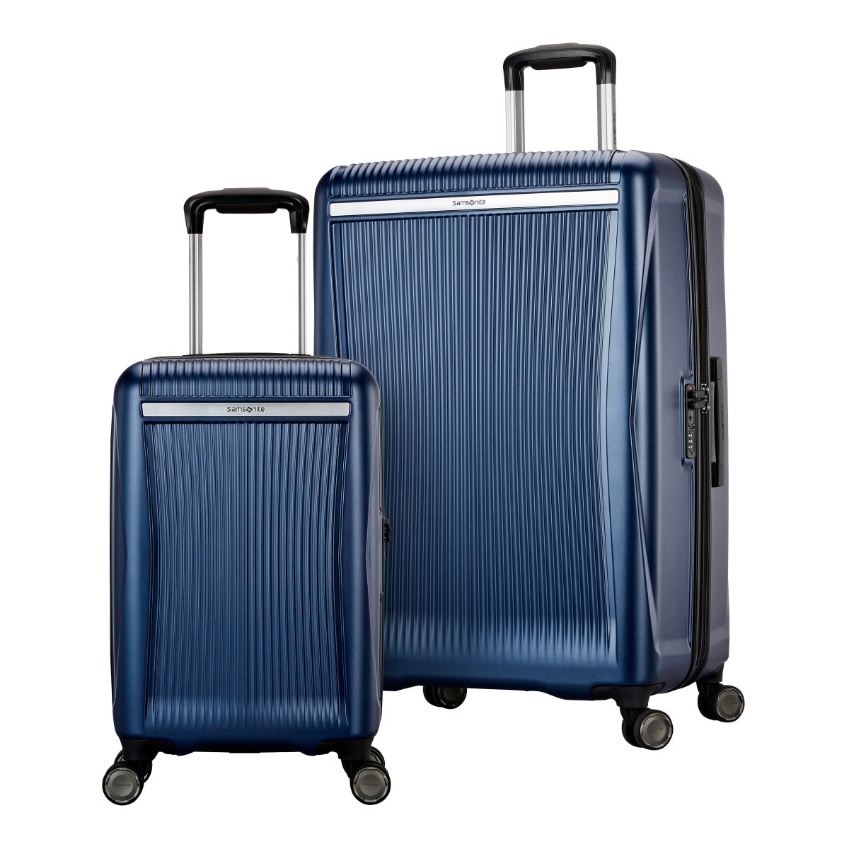 NEW - Samsonite Blackstone Blue 2-piece Hardside Expandable Spinner Luggage Set