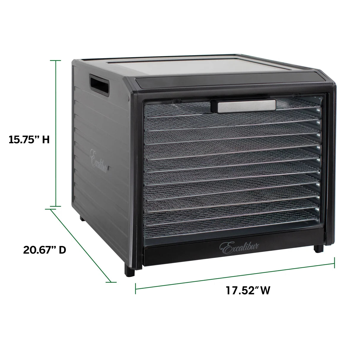 Excalibur 10 Tray Performance Digital Dehydrator, Stainless Steel - Retail $299