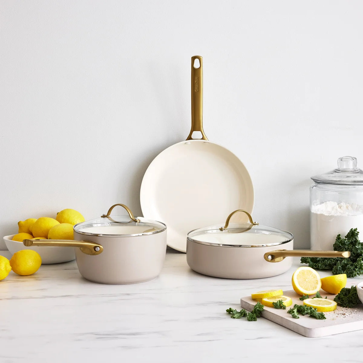 NEW - GreenPan Reserve Ceramic 5-piece Cookware Set - Retail $134