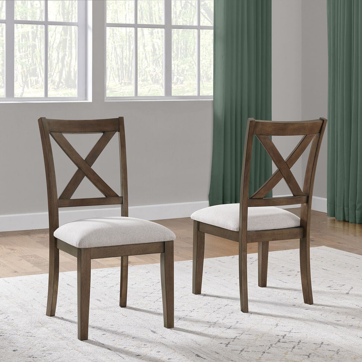 NEW - Lathan Upholstered Dining Chair, Set of 2