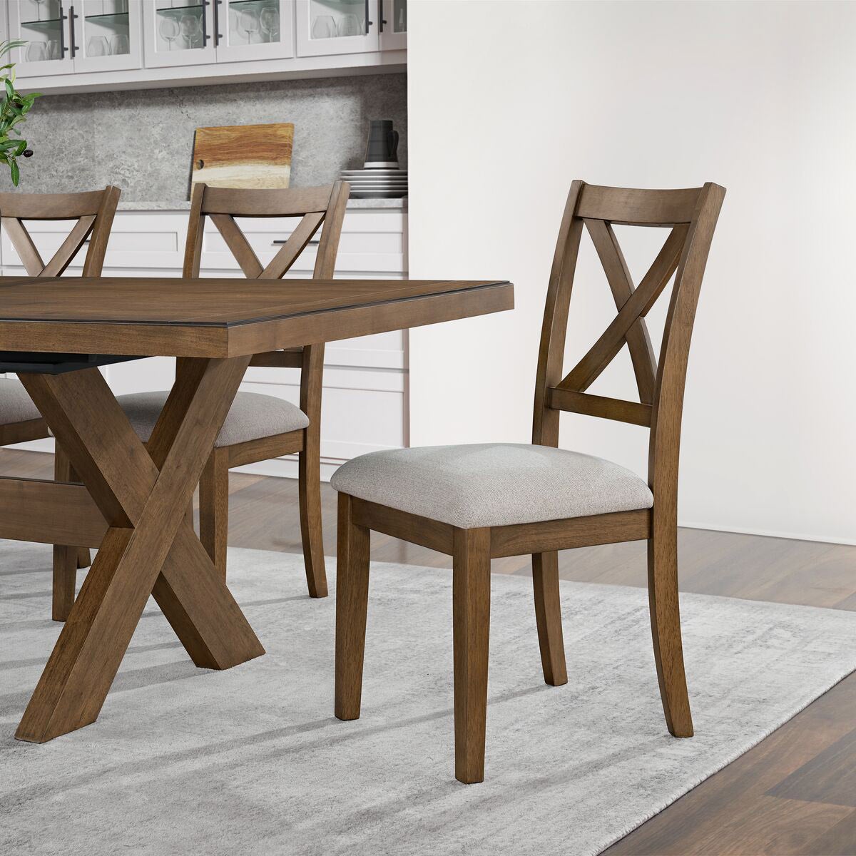 NEW - Lathan Upholstered Dining Chair, Set of 2