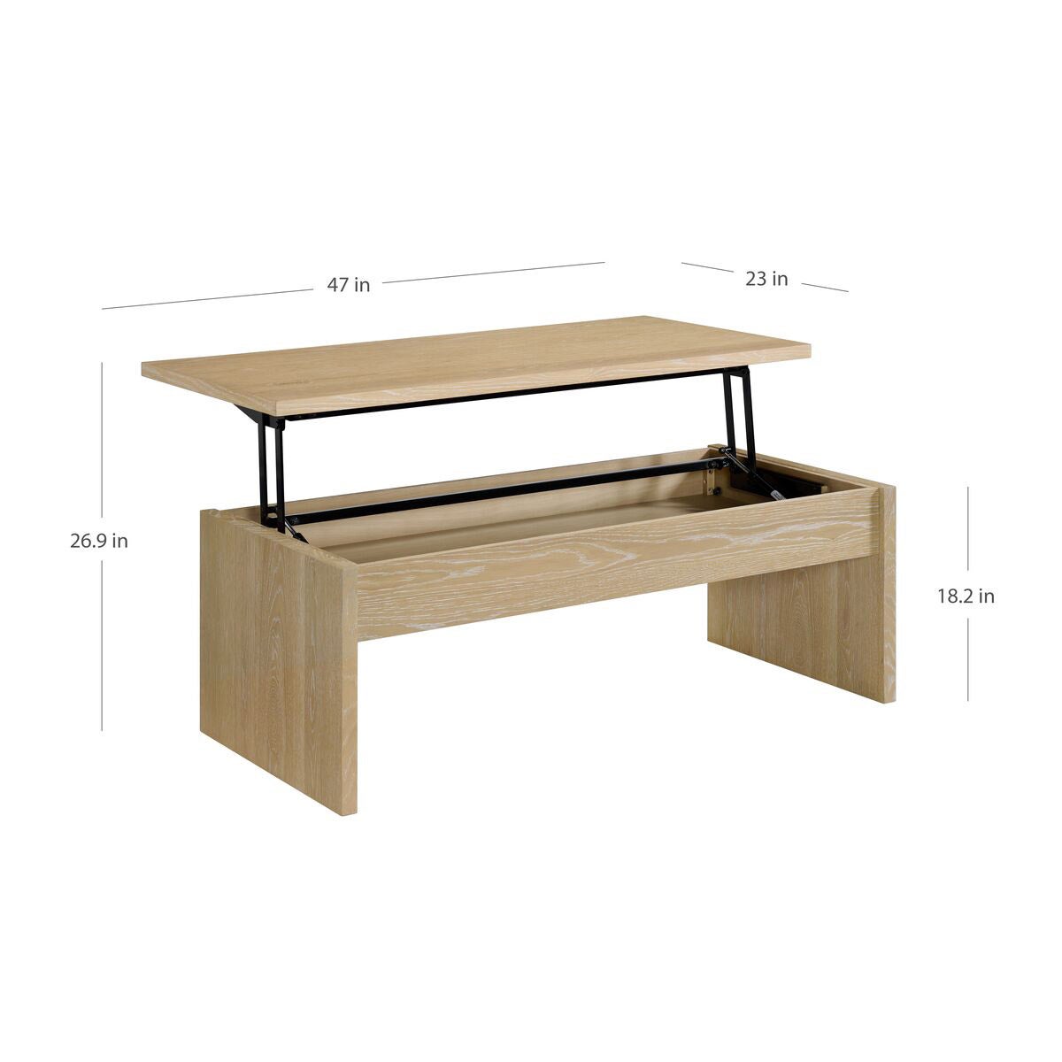 Whitlee Lift-Top Coffee Table, Natural