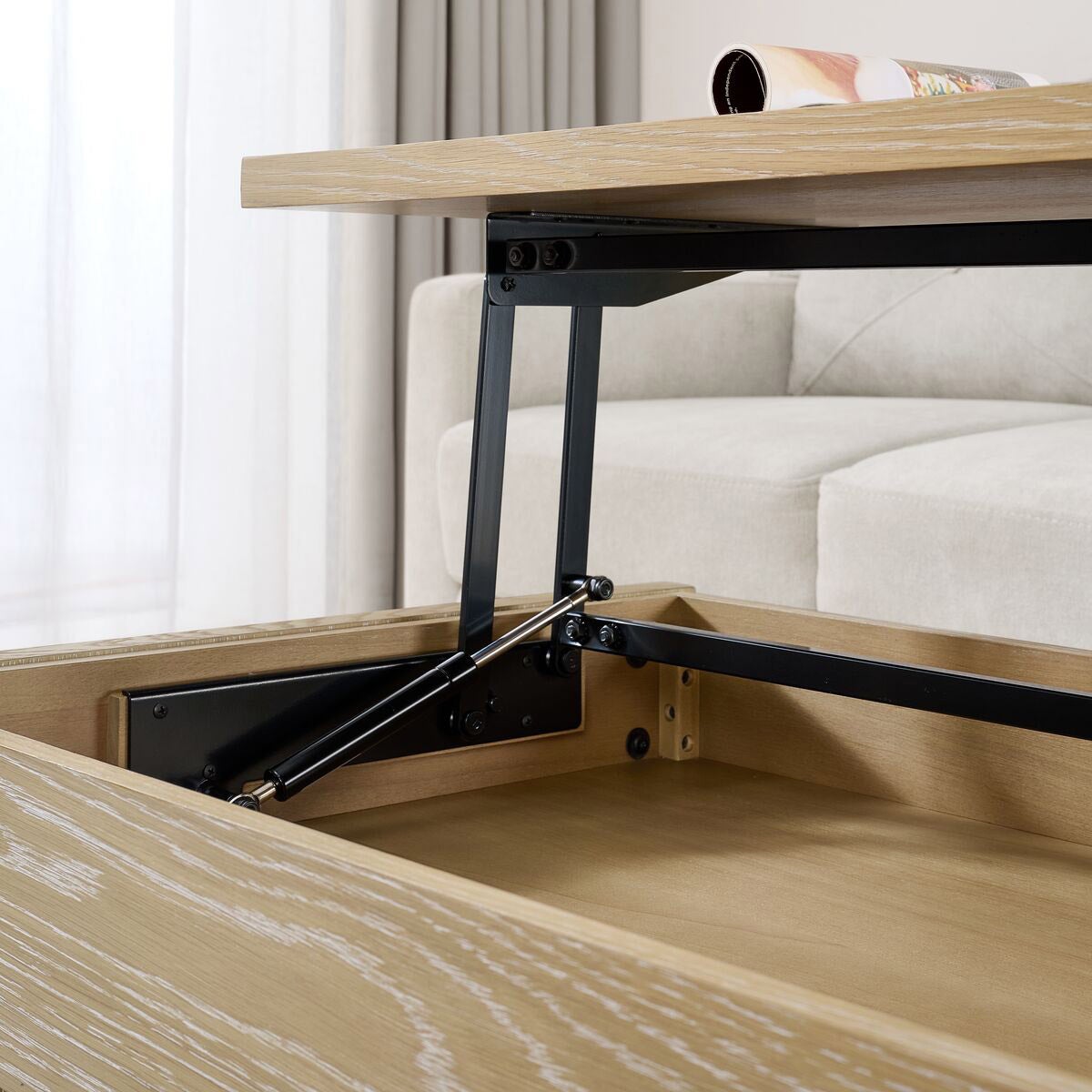 Whitlee Lift-Top Coffee Table, Natural