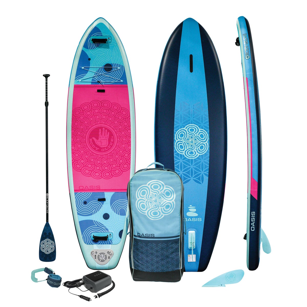 NEW - Body Glove Oasis 2 10’ Inflatable Stand Up YOGA Paddle Board Package