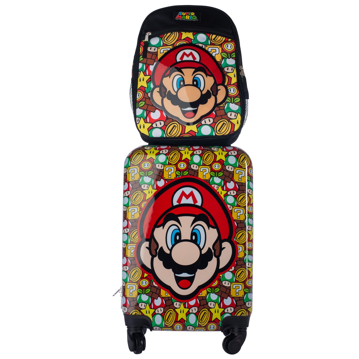 Kids Licensed Carry-on Spinner & Backpack Luggage Set