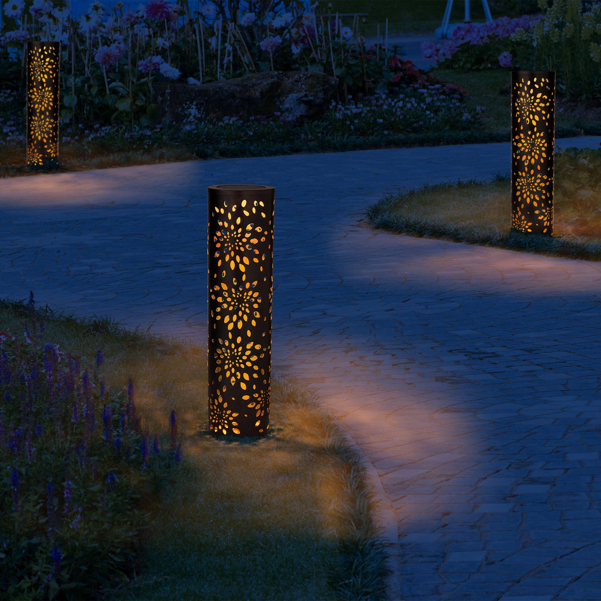 32” Solar Patio Pillar