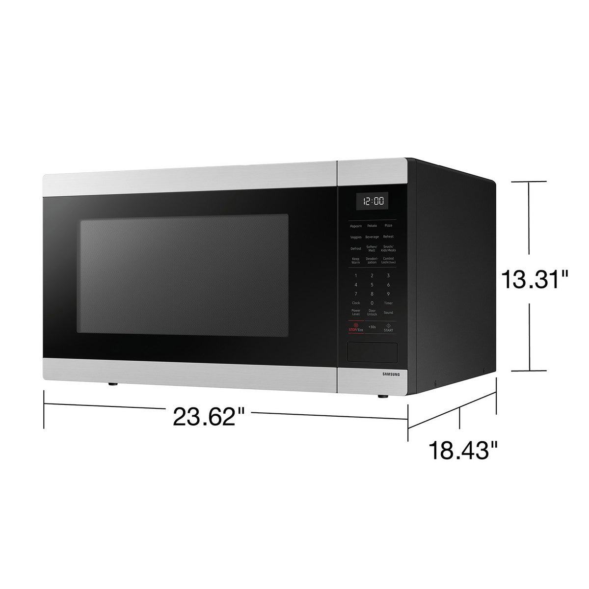 Samsung 1.9 cu. ft. Countertop Microwave with Sensor Cooking, Stainless Steel