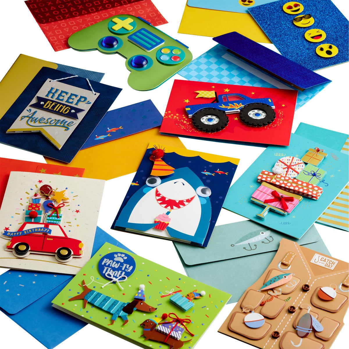 NEW - Hand Crafted All Occasion Greeting Cards, 40-count  - Retail $26