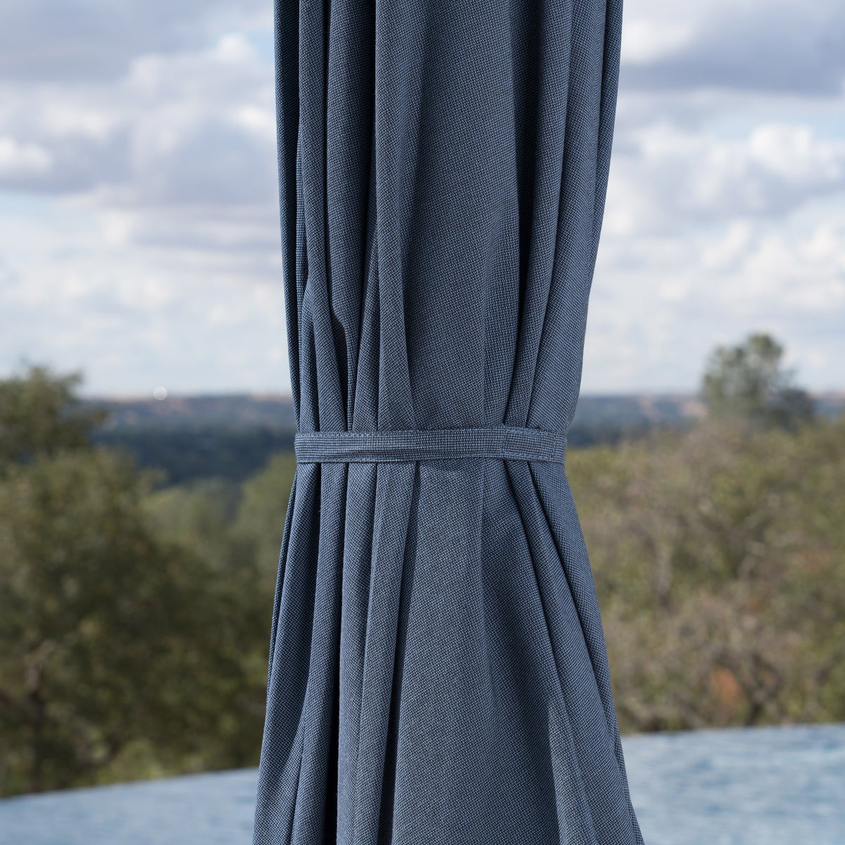 SunVilla 10' Auto-Tilt Market Umbrella In Blue