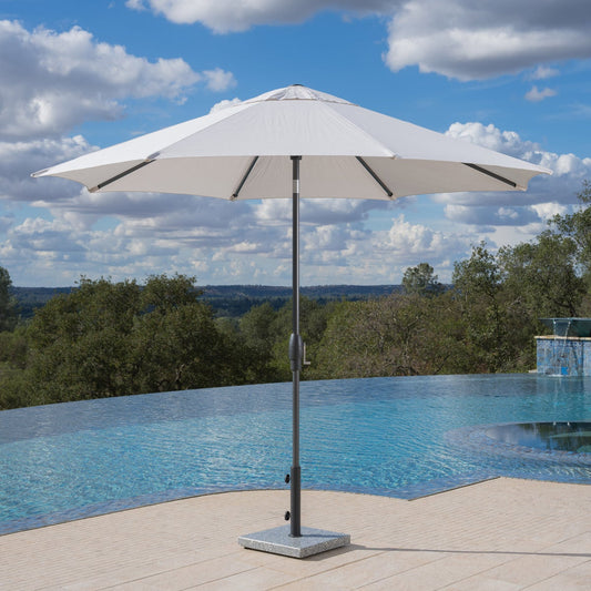 SunVilla 10' Auto-Tilt Market Umbrella In Cream