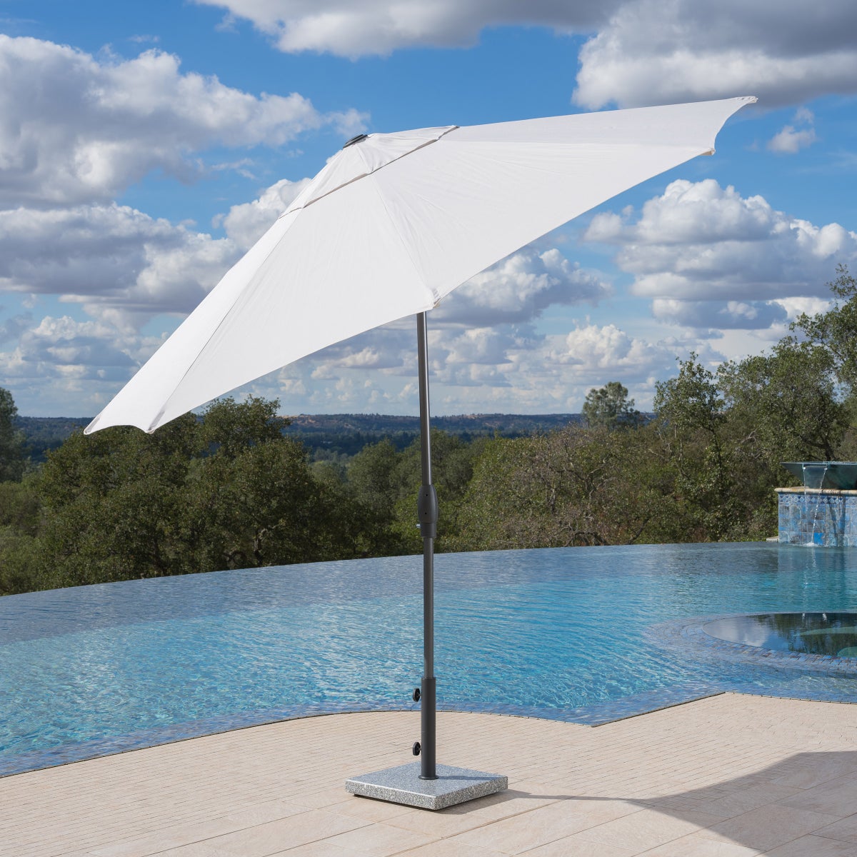 SunVilla 10' Auto-Tilt Market Umbrella In Cream