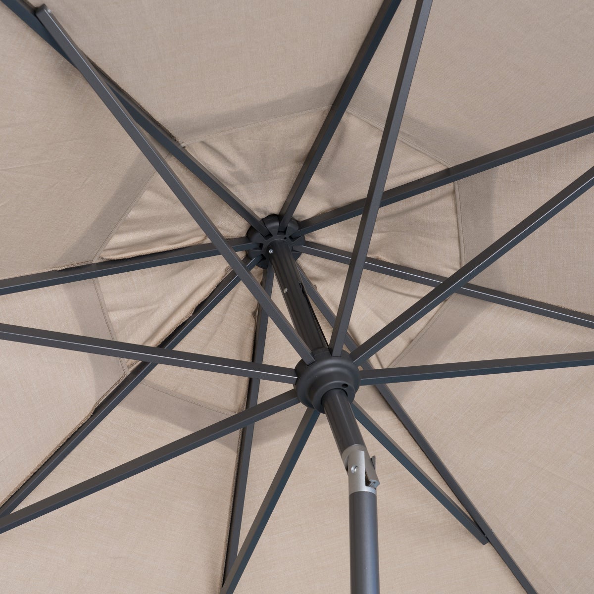 SunVilla 10' Auto-Tilt Market Umbrella In Tan