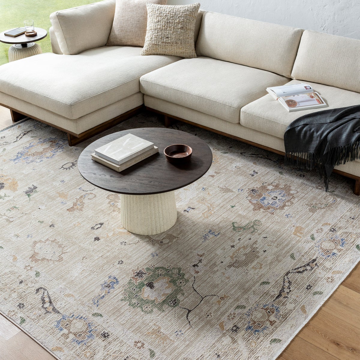 Peighton Area Rug Collection, Cream, Rug Size: 5 ft. x 7 ft. 9in.