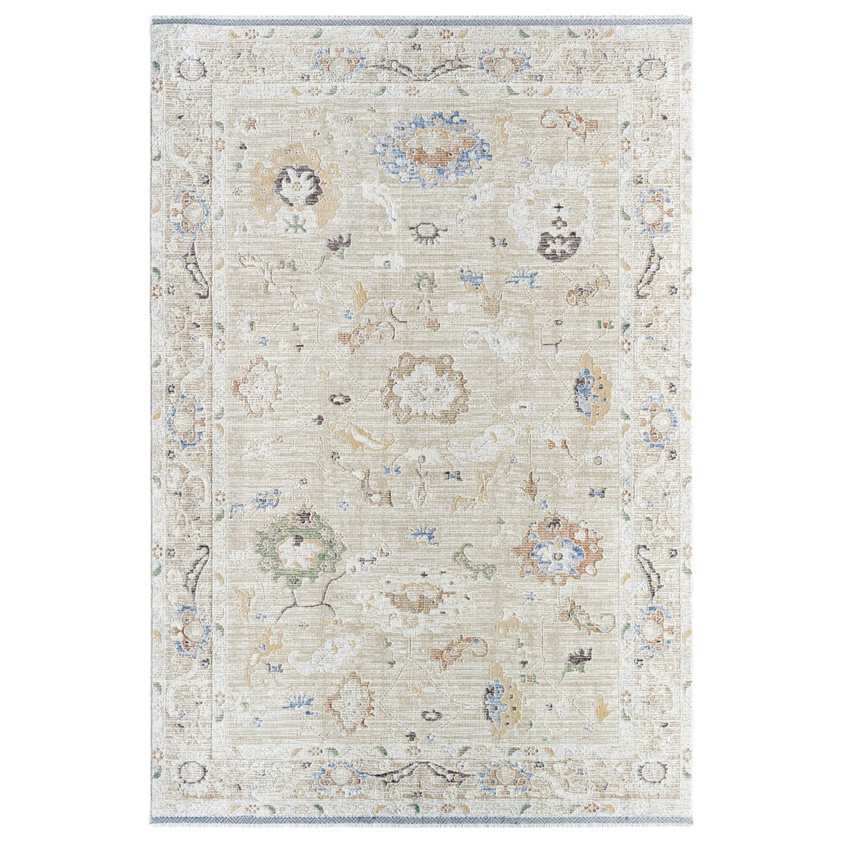 Peighton Area Rug Collection, Cream, Rug Size: 5 ft. x 7 ft. 9in.
