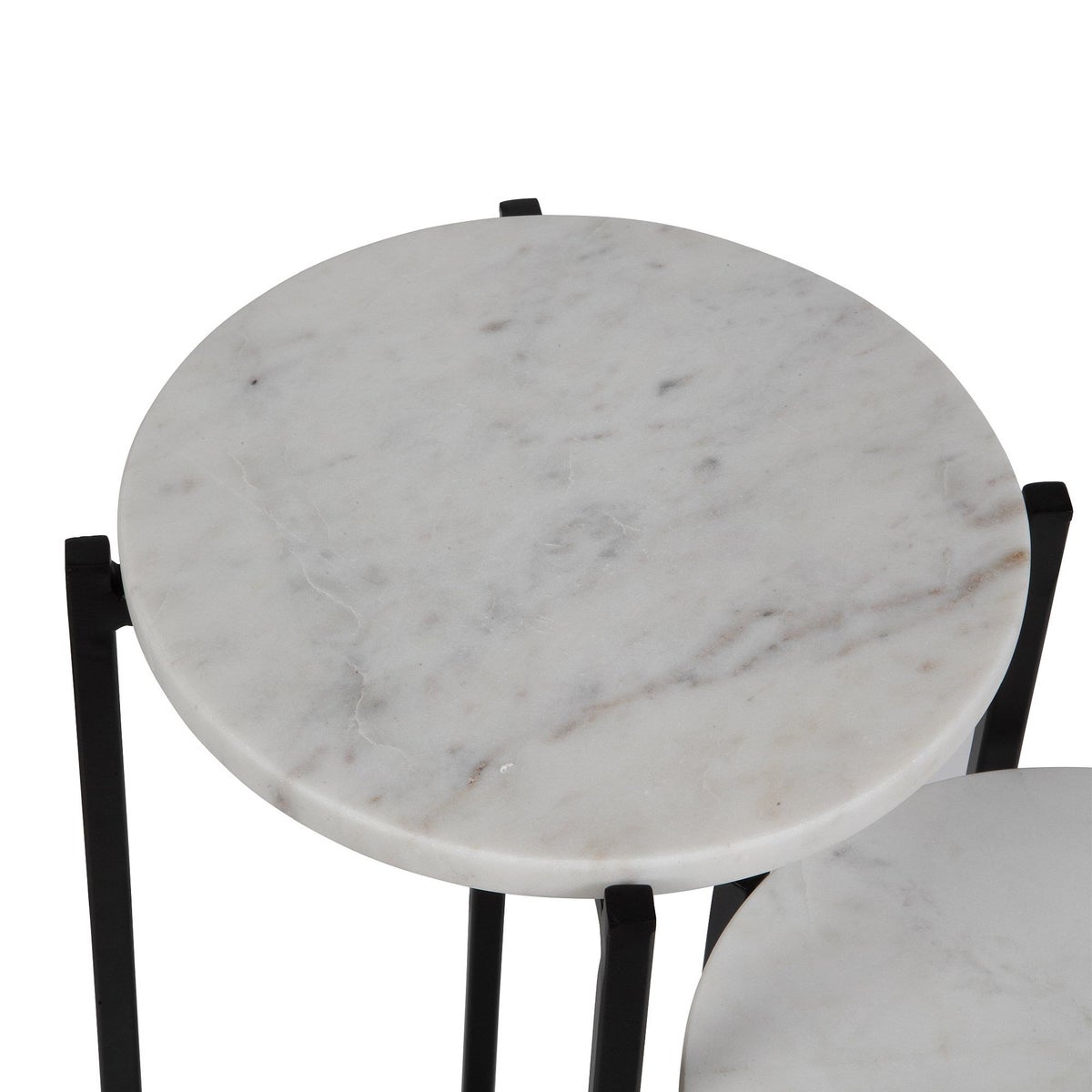 Concord 2-piece Marble Nesting Side Tables