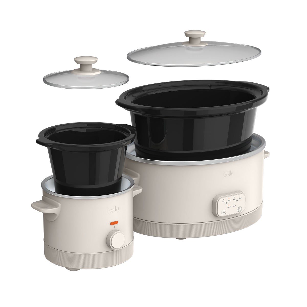 bella 6-quart Programmable Slow Cooker with Additional 2-quart Slow Cooker Set