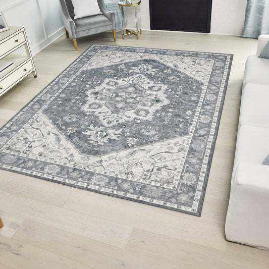 Wyatt & Ash Washable Indoor Area Rug, Darya - Retail $55