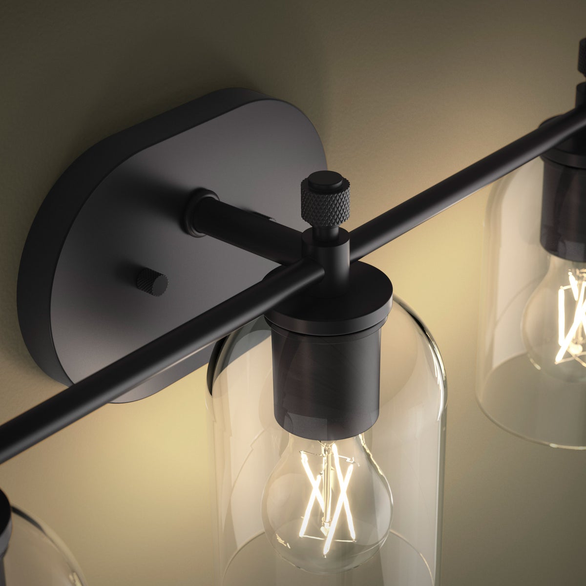 Kohler Orime Three-Light Wall Sconce, Matte Black