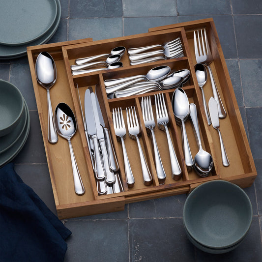 Mikasa Virtuoso 114-piece Flatware and Caddy Set